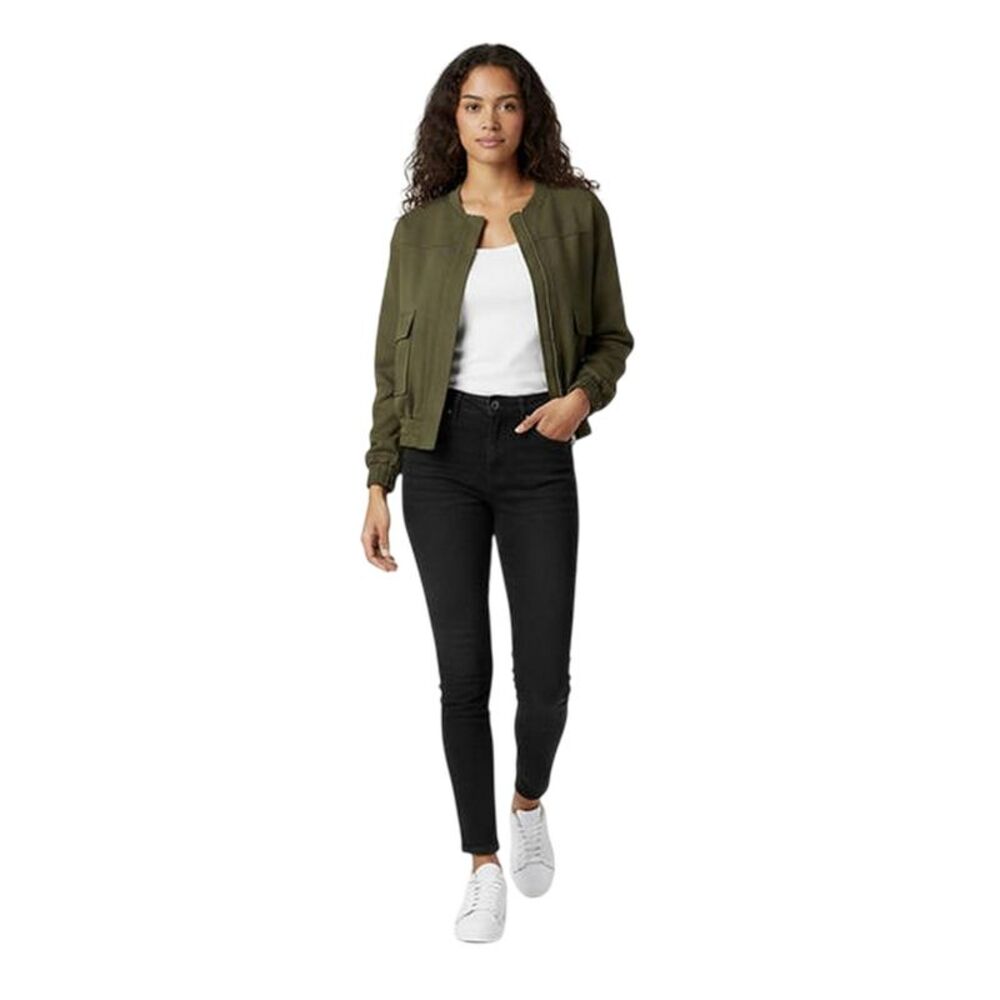 Jack Wills Womens/Ladies Relaxed Fit Bomber Jacket / Dark Khaki - Picture 4 of 4
